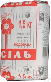 Соль каменная Артемсоль кухонная йодированная 1.5кг Украина