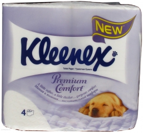 Туалетная бумага Kleenex Premium Comfort 4шт Швейцария