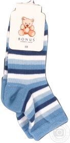 Шкарпетки дитячі блакитн Бонус 2005 р.18