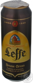 Пиво Leffe Brune темное 6.5% 500мл Бельгия