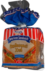Хлеб Amerikan Sandwich пшеничный для сэндвичей нарезанный 470г