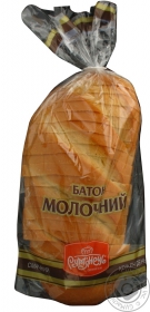 Батон Румянец пшеничный нарезанный 450г Украина