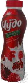 Йогурт питний 2,5% Чудо малина-гранат 350г