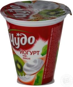Йогурт Чудо киви-мюсли 2.5% 300г Украина