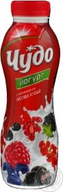 Йогурт питний 2,5% Чудо лісові ягоди 350г