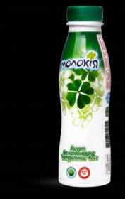 Йогурт 2,5% Молокія натуральний пляшка 400г