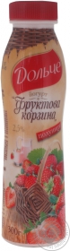Йогурт Дольче питьевой клубника 2.5% 300г Украина
