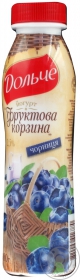 Йогурт Дольче питьевой чорниця 2.5% 300г Украина