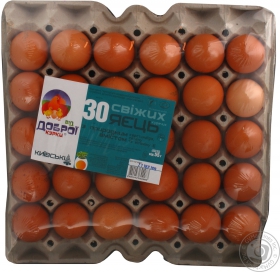 Яйце куряче С1 Київське Від Доброї Курки 30шт