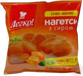 Нагетсы Легко! с сыром замороженные 1кг Украина