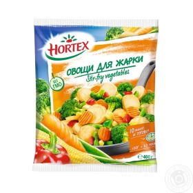 Овощи Hortex для жарки замороженные 400г Польша