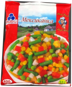 Суміш овочева мексиканська Рудь с/м п/е 400г