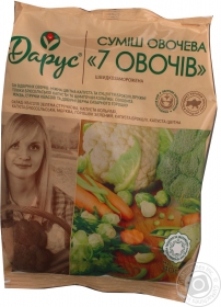 Суміш 7 овочів Дарус п/е 400г