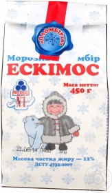Морозиво вагове Ескімос  Рудь 450г