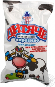 Мороженое Рудь Детское в вафельном стаканчике 70г Украина
