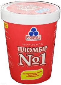 Мороженое Рудь пломбир № 1 500г Украина
