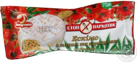 Мороженое Ласунка Стоп наркотик с маком а кунжутом в молочной глазури 85г Украина
