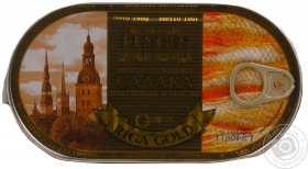Салака Рижское золото копченая в масле 190г Латвия