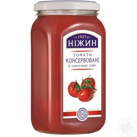Томаты Нежин в томатном соке консервированные 920г Украина