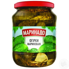 Огурцы Маринадо маринованные 720мл Украина