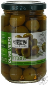 Оливки з кісточкою консервовані Casa Rinaldi Intere 310г