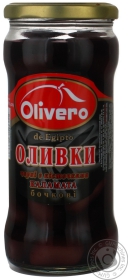 Оливки Olivero Каламата з кісточками бочкові 350г