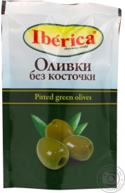 Оливки Иберика зеленые без косточки 170г Испания