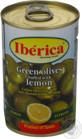 Оливки Iberica лимон з/б 300г