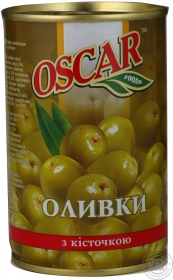 Оливки Oscar з кісточкою 300мл
