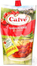 Кетчуп Calve Баварський у пластикових пакетах 350г