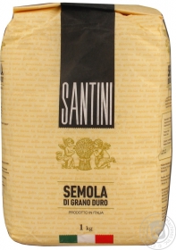 Борошно з твердих сортів пшениці Semola Santini 1кг