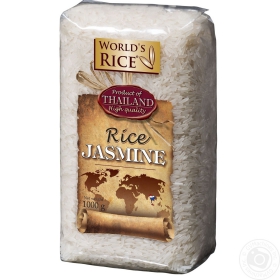 Рис Жасмін World&#39;s Rice 1кг