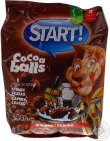 Сухі сніданки Start Кульки з какао 500г