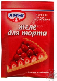 Желе Dr.Oetker для торта красное 8г Россия