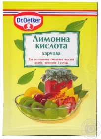Кислота лимонная Др.Оеткер пищевая 8г Россия