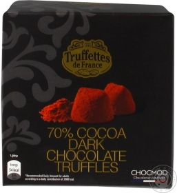 Конфеты Chocmod Трюфели из черного шоколада 200г Франция