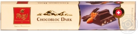 Шоколад черный Фрей Чокоблок швейцарский с миндально-медовой нугой 100г в блоках Швейцария