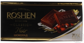 Шоколад чорний Нуар Roshen 100г