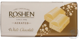 Шоколад белый пористый Рошен Классик 100г плиточный Украина