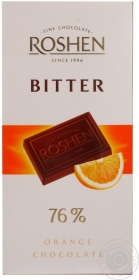 Шоколад чорний Bitter Orange Roshen 100г