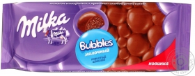 Шоколад молочний пористий Bubbles Milka 80г