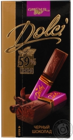 Шоколад чорний Dolci 90г
