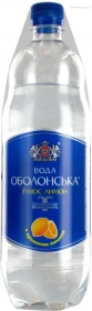 Вода Оболонская газированная с ароматом лимона пластиковая бутылка 1000мл Украина