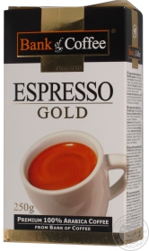 Кава мелена натуральна Галка Espresso Gold Bank of Coffee 250г
