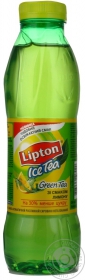 Чай холодний зелений Lipton зі смаком лимону 0,5л