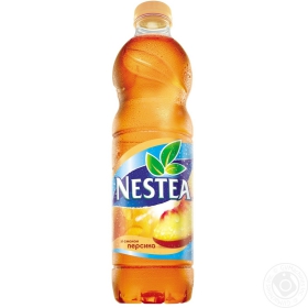 Чай холодний чорний Nestea зі смаком персику т/п 1,5л