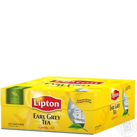 Чай чорний Ерл Грей Lipton 2г*100