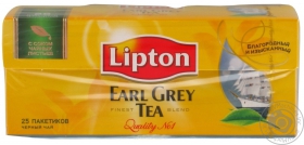 Чай чорний Ерл Грей Lipton 2г*25