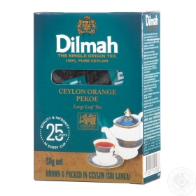 Чай чорний крупнолистовий Dilmah 50г