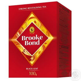 Чай Брук Бонд байховый листовой черный 100г